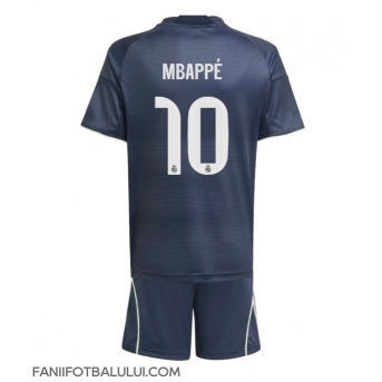 Real Madrid Kylian Mbappe #10 Echipament de Fotbal Replică 2025-26 Copii Deplasare (+ Șorturi)